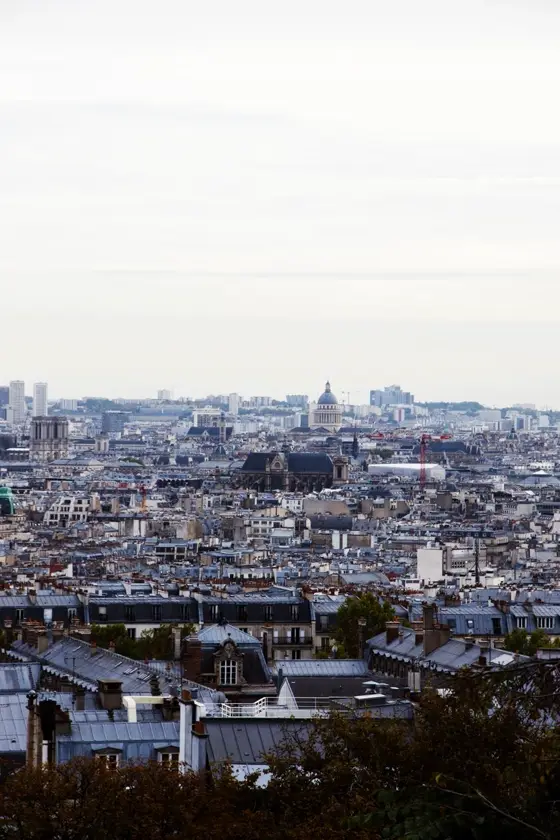 Quartier résidentiel vu du ciel